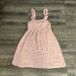 pink rose large dress
